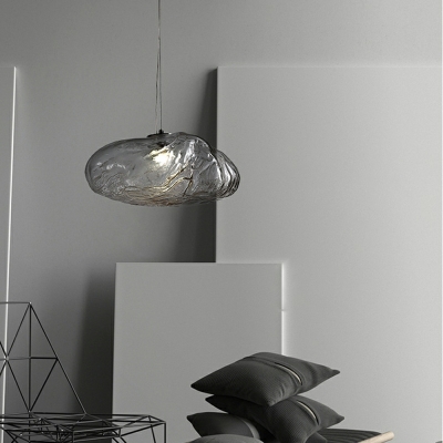 Nordic Minimalist Art Glass Pendant Lamp for Dining Room and Bedroom