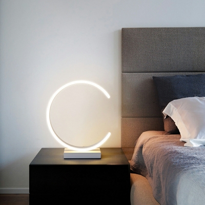 Nordic Style Night Table Lamps Minimalism LED Linear for Bedroom
