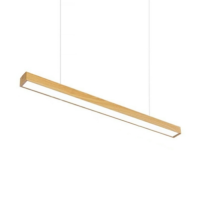 1 Light Contemporary Style Linear Shape Metal Commercial Pendant Lighting