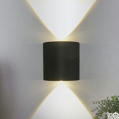 1 Light Minimalism Style Cylinder Shape Metal Wall Sconces Light Fixtures