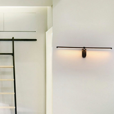 1 Light Minimalism Style Linear Shape Metal Wall Sconces Light Fixtures