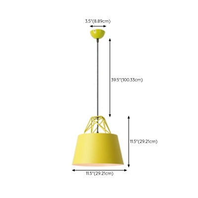 1 Light Minimalistic Style Cone Shape Metal Commercial Pendant Lighting
