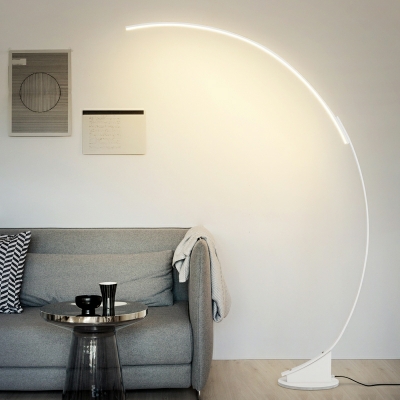 1 Light Minimalistic Style Linear Shape Metal Standing Floor Lights