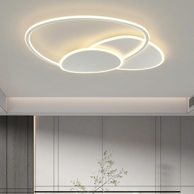 3 Lights Nordic Style Geometric Shape Metal Ceiling Flush Mount Lights