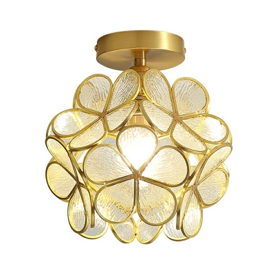 American Creative Petal Glass Ceiling Lamp for Corridor and Entrance