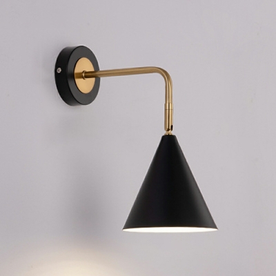 Industrial Flush Mount Wall Sconce Vintage Cone Basic for Living Room