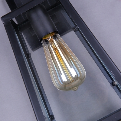 Industrial Style Creative Retro Waterproof Glass Wall Lamp for Outdoor and Balcony