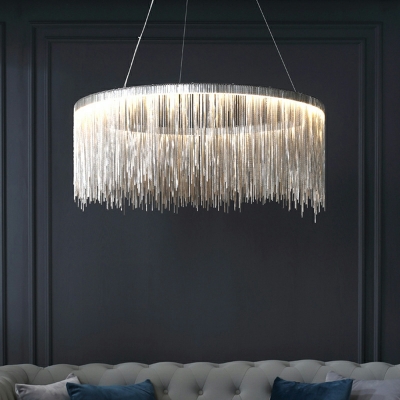 Minimalism Chandelier Lighting Fixtures Tassel LED Linearfor Living Room