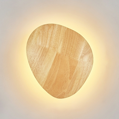Minimalist Wood Warm Light Wall Sconces for Hallways and Bedrooms