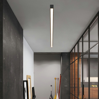 Modern Minimalist LED Long Line Ceiling Lamp for Office and Living Room