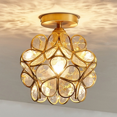 Nordic Creative Art Glass Ceiling Light Fixture for Corridor and Balcony