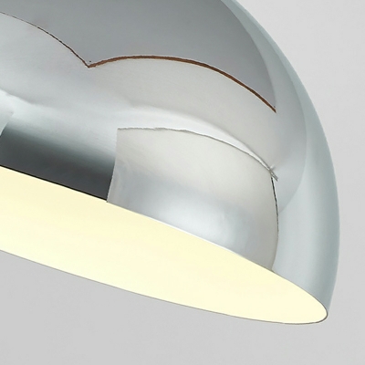 1 Light Antiqued Style Bowl Shape Metal Pendant Lighting Fixtures