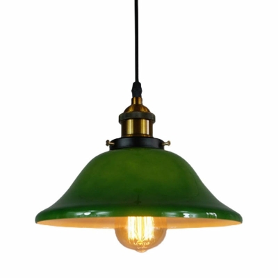 1 Light Industrial Style Cone Shape Metal Hanging Ceiling Light