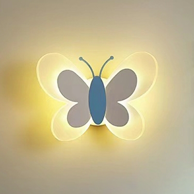 1 Light Kids Style Butterfly Shape Metal Wall Mounted Light Fixtures