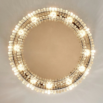1 Light Minimalism Style Drum Shape Metal Flush Ceiling Light Fixtures