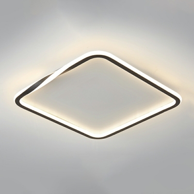 1 Light Modern Style Geometric Shape Metal Flush Mount Lighting Fixtures