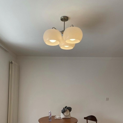 3 Lights Vintage Style Oval Shape Metal Chandelier Pendant Light