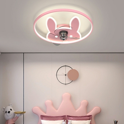 5 Lights Kids Style Geometric Shape Metal Close To Ceiling Lighting