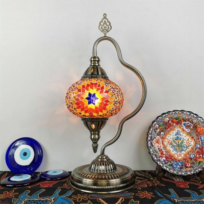 Asian Traditional Night Table Lamps Vintage Elegant for Bedroom