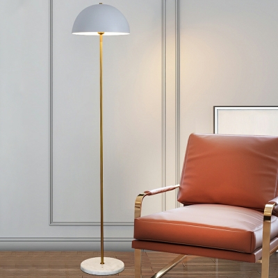 Contemporary Floor Lamps Minimalism Basic Dome Macaron for Living Room