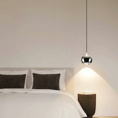 Creative Aluminum Ball Shape Pendant Lamp with Warm Light for Bedroom