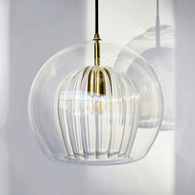 Glass Globe Hanging Pendnant Lamp Simplicity Basic for Dinning Room