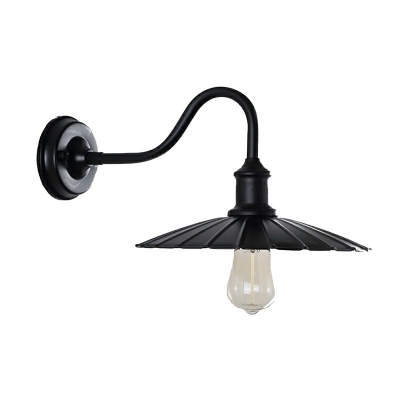 Industrial Retro Wrought Iron Wall Light for Garden and Outdoor