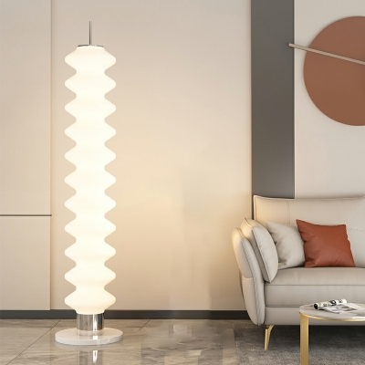 LED Linear Floor Lamps Simplicity Glass Basic for Living Room