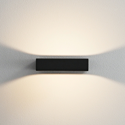 LED Warm Light Minimalist Square Rotatable Wall Mount Fixture for Bedroom and Hallway
