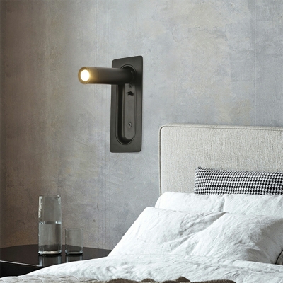 Metal Square Wall Mounted Light Fixture Minimalism Adjustable for Bedroom(with Hole 14.7