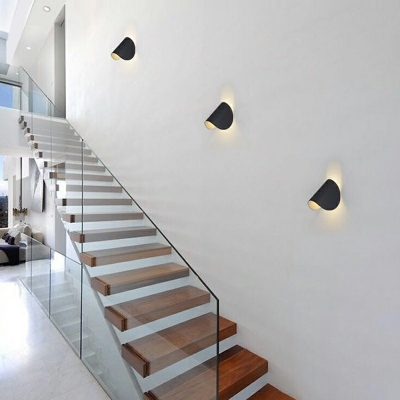 1 Light Contemporary Style Geometric Shape Metal Wall Sconces Light Fixtures