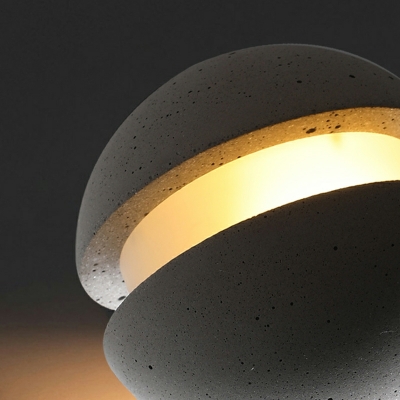 1 Light Pendant Lighting Fixtures Modern Stone Globe for Dinning Room