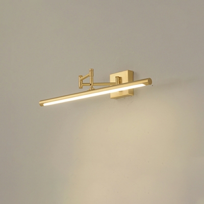 Postmodern Metal Strip Adjustable Vanity Light with Three Gears for Bathroom