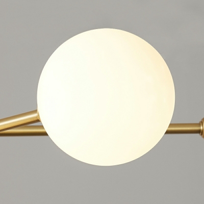 10 Lights Traditional Style Ball Shape Metal Chandelier Lighting Fixture