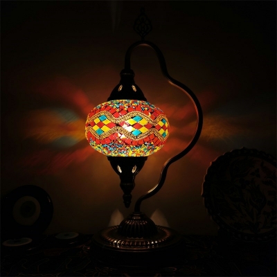 Asian Traditional Night Table Lamps Vintage Elegant for Bedroom