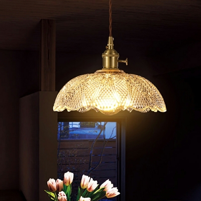 Industrial Glass Down Lighting Pendant Vintage for Living Room