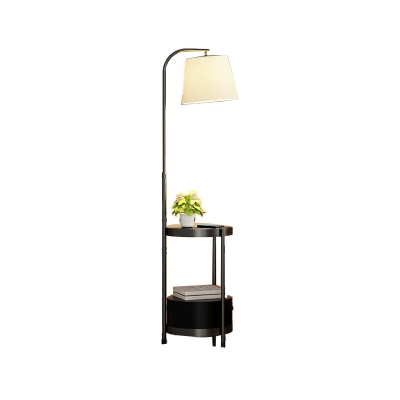 Metal Minimalism Floor Lamps Elagant LED Drum Basic for Living Room
