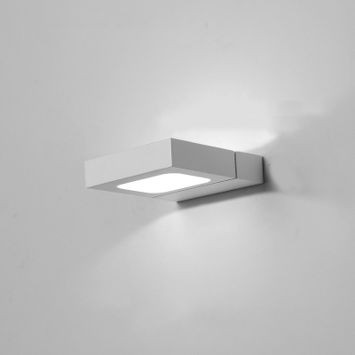 Square Wall Mounted Light Fixture Minimalism LED Metal for Living Room