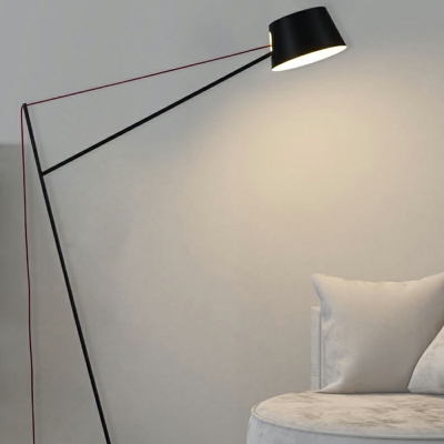 1 Light Contemporary Style Cone Shape Metal Floor Standing Lamp