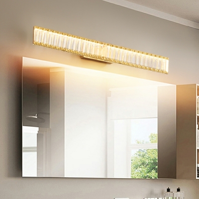 1 Light Contemporary Style Rectangle Shape Metal Wall Mounted Vanity Lights