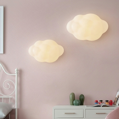 1 Light Kids Style Cloud Shape Metal Wall Mounted Light Fixture