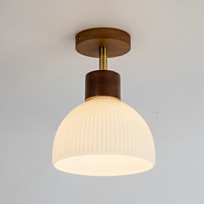 1 Light Minimalistic Style Geometric Shape Metal Flush Mount Ceiling Light