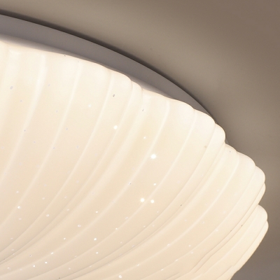 Contemporary Flush Mount Ceiling Light Fixtures White for Kid's Room