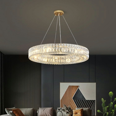 Crystal Chandelier Pendant Light Contemporary for Living Room