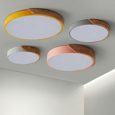 Macaron Flush Mount Ceiling Light Fixtures Nordic Style for Living Room