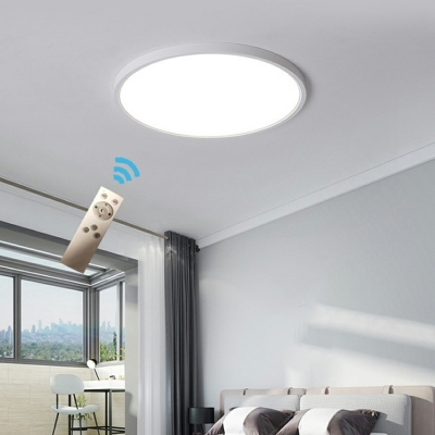 Modern Simple Thin LED Flushmount Ceiling Light in White for Bedroom and Balcony