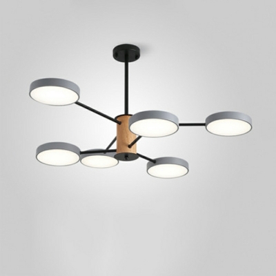 Nordic Style Chandelier Lighting Fixtures Macaron Modernist for Living Room