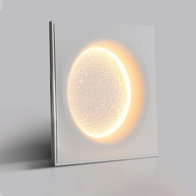 1 Light Contemporary Style Geometric Shape Stone Wall Light Fixtures