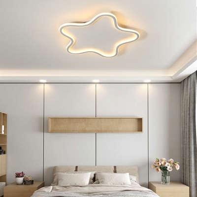 1 Light Kids Style Star Shape Metal Flush Mount Light Fixture