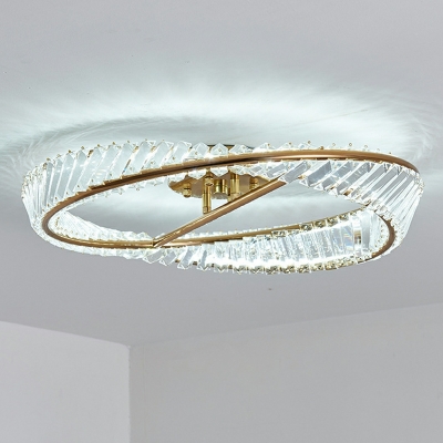 1 Light Minimalist Style Circle Shape Metal Ceiling Flush Mount Lights